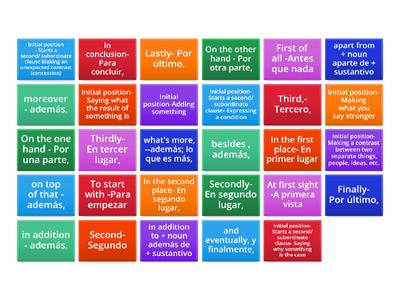 discourse markers- linking words 1