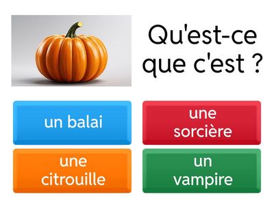 Halloween - vocabulaire