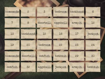 Catfish - COMPOUND WORDS