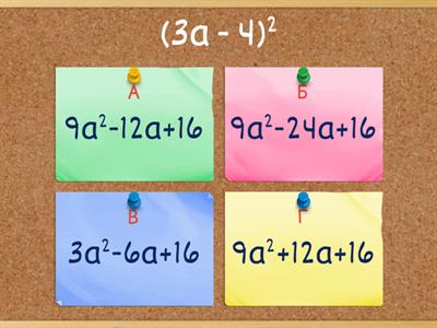 Квадрат суми та квадрат різниці двох виразів