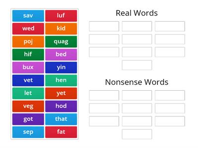 CVC Word Sort