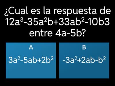 Resuelve las divisiones de polinomios