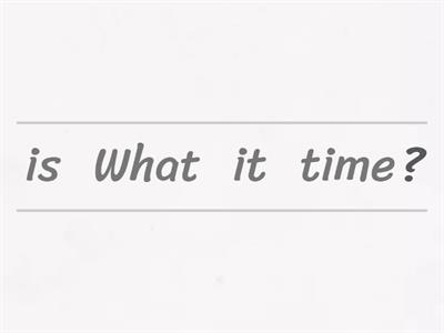 What time is it? Который час?