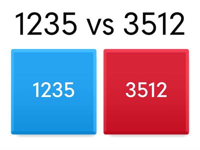 Choose the higher value number