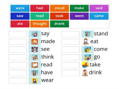 AS3 U7 irregular verbs (match up)