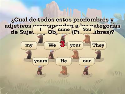 VOCABULARY: Subject and Object Pronouns