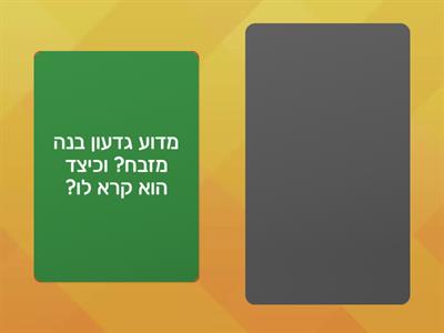 שופטים פרק ו פס' א'-כד'