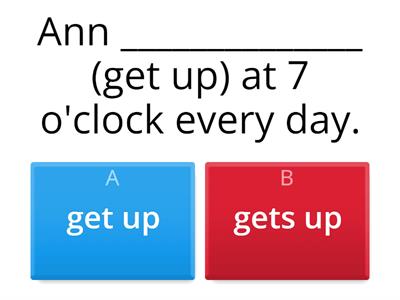 HW5 Present Simple (affirmative & negative)