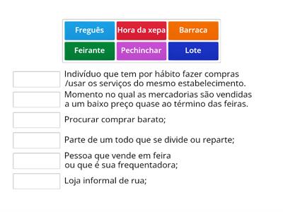 Vocabulário "Feira-livre"