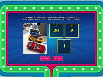 Repeated Addition Word Problems