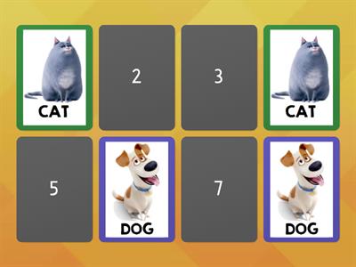 Memory game - Pets