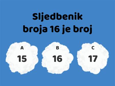 Brojevi do 20 (uspoređivanje, jednoznamenkasti i dvoznamenkasti brojevi, redni brojevi, zbrajanje 10 + 2)