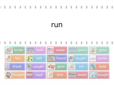 Irregular Verbs - Past Tense Matching