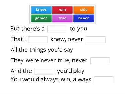 Song - Set fire to the rain-Adele-2nd verse 