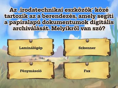 Irodatechnikai eszközök/iratkezelés