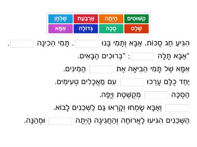  אוֹרְחִים בַּסֻּכָּה/שרית מלר