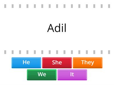 pronouns grade 1