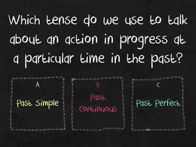 Narrative tenses Questionnaire