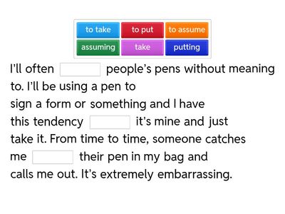 8A. Describing habits and compulsions