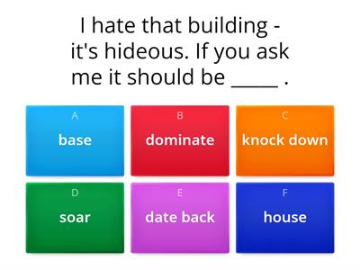 Unit 2_Buildings and areas (verbs)