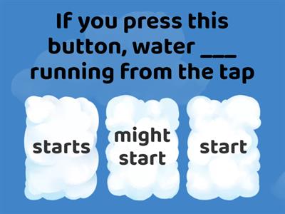  First / zero conditional