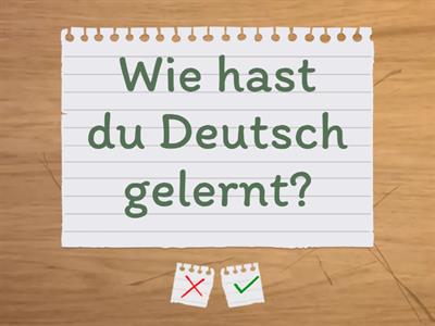 Kennenlernspiel DaF (A2)