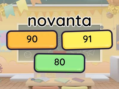 Quiz game- i numeri fino a 100