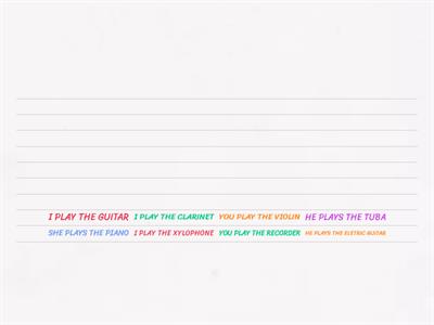 PLAY THE/ INSTRUMENT