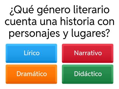 Géneros literarios: Tipos