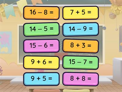 Сложение и вычитание в пределах 20. Состав чисел в пределах 20