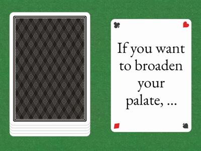 Food preferences (cards)