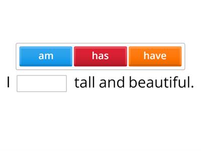 Describing appearance be or have