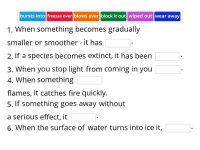 Phrasal verbs