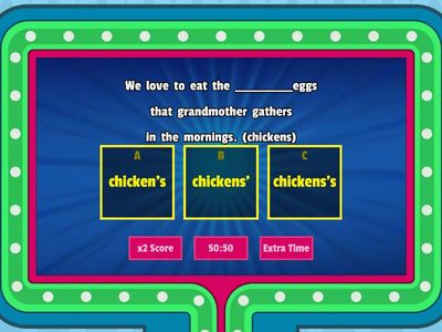 Possessive Nouns (Singular & Plural)