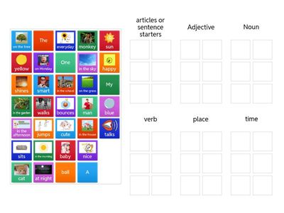 Classify  sentence parts