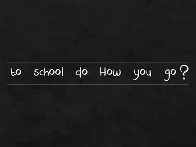 Present Simple wh questions - Unjumble