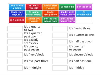 MV Lesson 1¿Qué hora es?