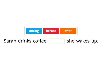 Prepositions of time