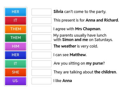 Object Pronouns game 