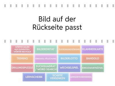 Übungen und Lernspiele mit Selbstkontrolle (Laufband)