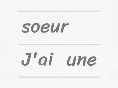 French Language and culture - brothers and sisters 