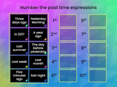 Past Time Expressions