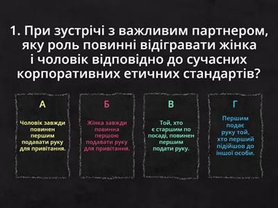 Корпоративна Етикет-Вікторина