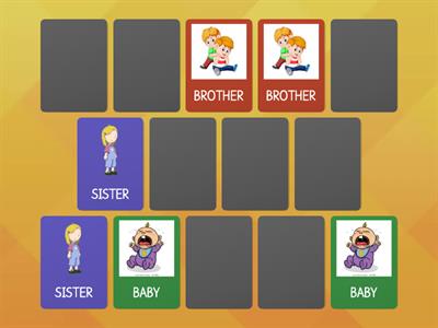 FAMILY MEMORY GAME KIDS