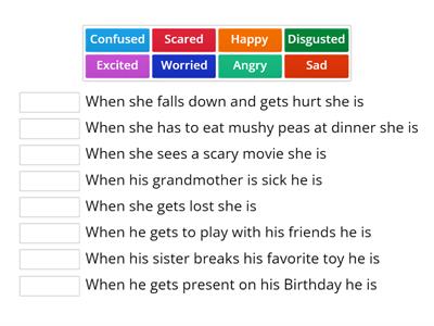 Feelings Match Up - ESL