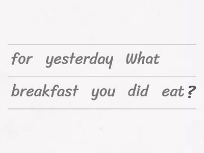 simple past in questions