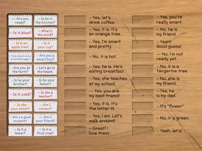 🎯 Match the questions and answers!