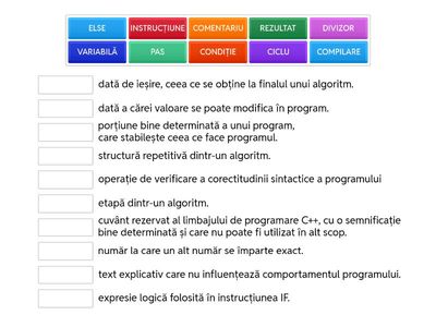 JOC - „Divizori și algoritmi”