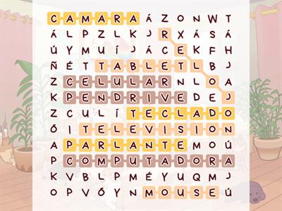 Sopa de letras de  tecnología