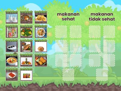 Makanan sehat dan tidak sehat
